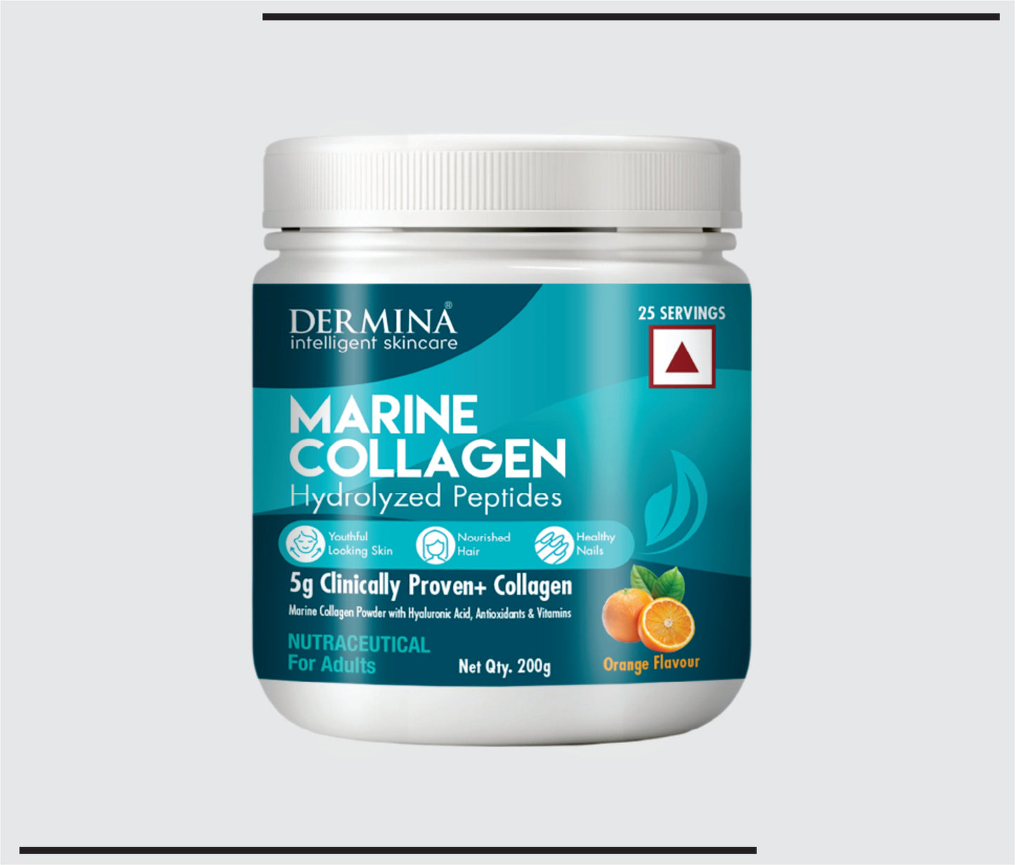 Dermina Marine Collagen (Marine Collagen Powder with Hyaluronic Acid, Antioxidants & Vitamins)