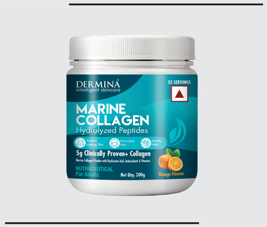 Dermina Marine Collagen (Marine Collagen Powder with Hyaluronic Acid, Antioxidants & Vitamins)