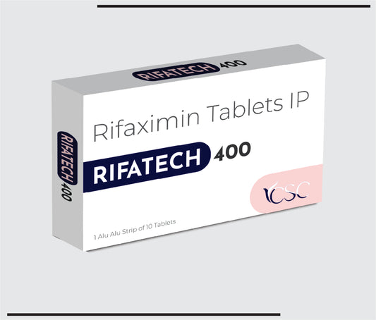 Rifatech 400 (10x1x10) Rifaximin 400 mg  by Csc
