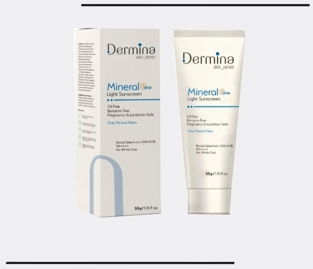 Mineral SPF 50 Light  Sunscreen  (50 gm ) Zinc Oxide Based Sunscreen  by Csc