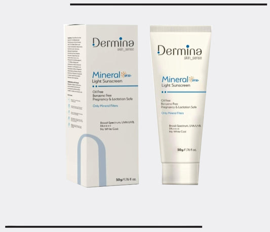 Mineral SPF 50 Light  Sunscreen  (50 gm ) Zinc Oxide Based Sunscreen  by Csc