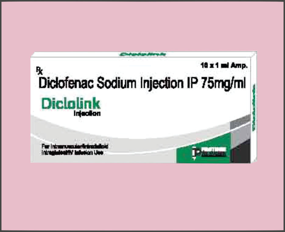 Diclolink 1Ml (1 Ml) Diclofenac Sodium 75 Mg/1 Ml Inj By Protech