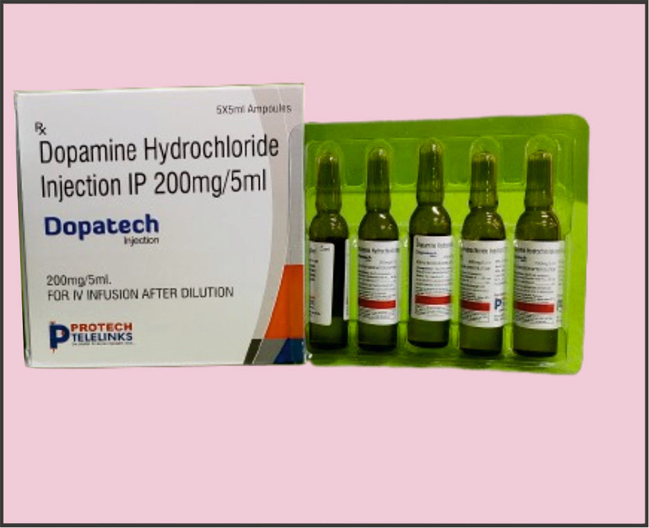 Dopatech 200 (5X5 Ml) Dopamine 200 Mg/5 Ml By Protech