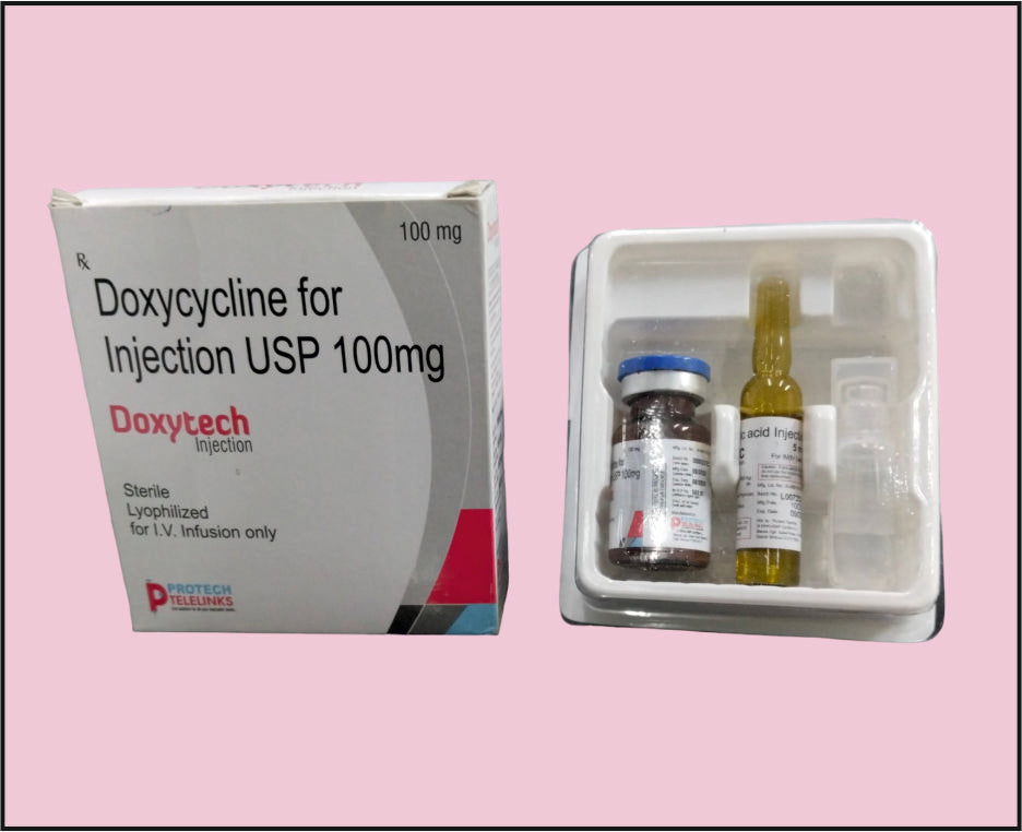 DOXYTECH 100 Injection (Doxycycline 100Mg)