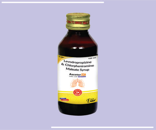 Ascotor Mint Syp (100Ml) Cetrizine 2.5Mg, Dextromethorphan 5Mg, Phenylepherine Hcl 2.5Mg by Elder