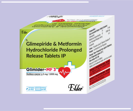 Glymet Tab (80/500Mg) (10X10) Gliclazide 80 Mg,Metformin 500 Mg by Elder