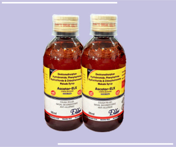Ascotor Elx (S) Syp  Xxx (60Ml) Dextromethorphan 10 Mg, Phenylephrine 5 Mg, Chlorpheniramine 2 Mg Syr By Elder