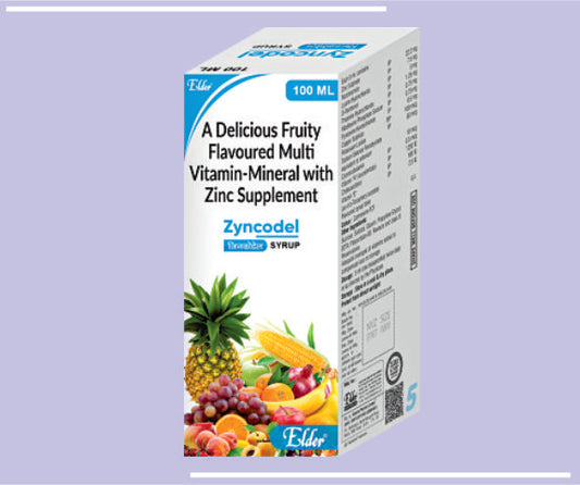 Zyncodel Syp (S) (100Ml) Multivitamin, Multiminerals With Zinc Syp By Elder
