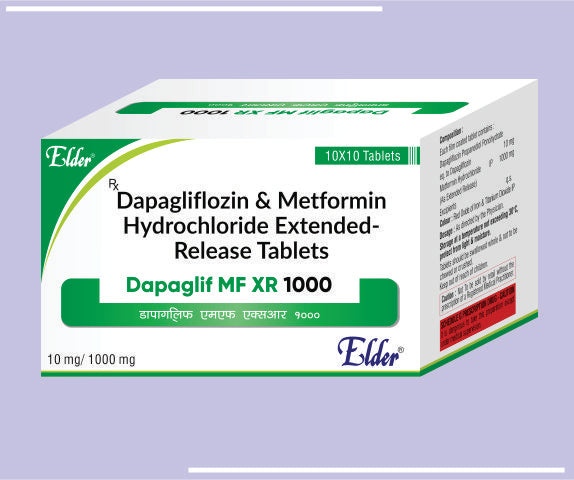 Dapaglip 10 Tabs (10X10) Dapagliflozin 10Mg by Elder
