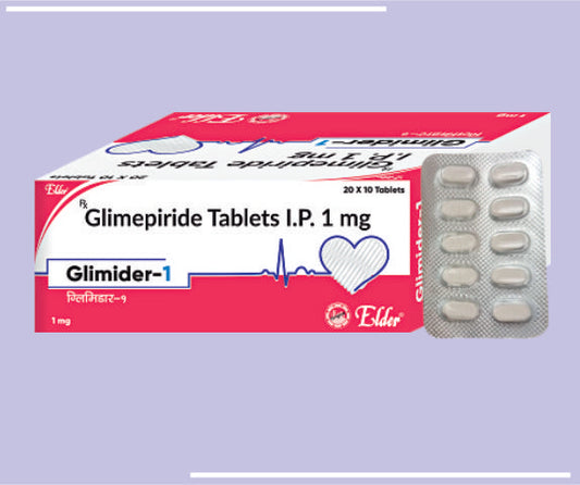 Glimider Mp2 Tabs (500/15/2) (10X10) Metformin 500Mg,Pioglitazone 15Mg,Glimepiride 2Mg +  by Elder