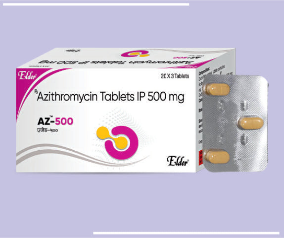 Az 500 Mg Tabs (20X1X3) Azithromycin 500 Mg Tab By Elder