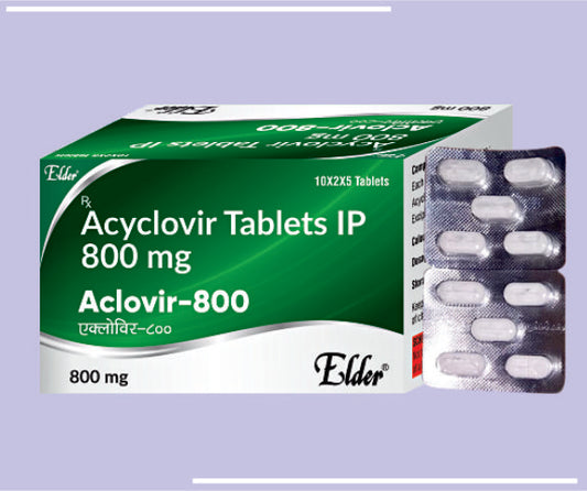 Aclovir  800 Tabs (10X10) Acyclovir 800 Mg by Elder