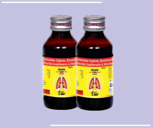 Ascotor Dmr Syp (100Ml) Dextromethorphan 10 Mg,Phenylepherine 5Mg,Cpm  2 Mg by Elder