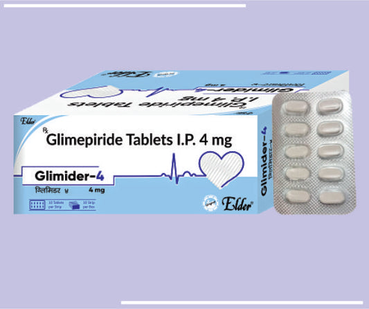Glymet Gp1 (Sr) Tabs (1/500Mg) (10X10) Glimepride 1Mg,Metformin 500Mg Sr by Elder