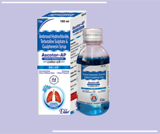 Ascotor Dx (S) Syp Xxx (25X60Ml) Dextromethorphan Br 10Mg, Cpm 4Mg by Elder