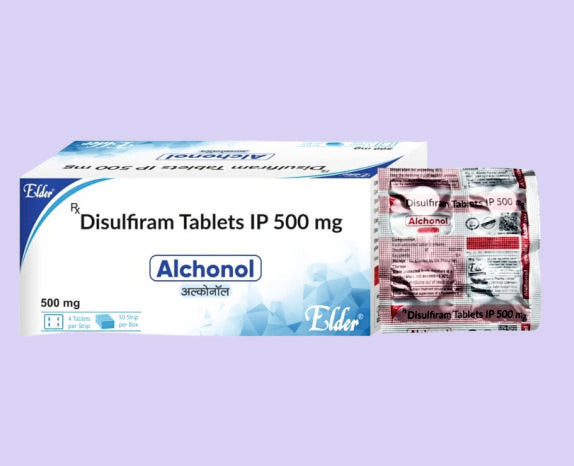 Alchonol  Tabs (50X4) Disulfiram 500Mg by Elder
