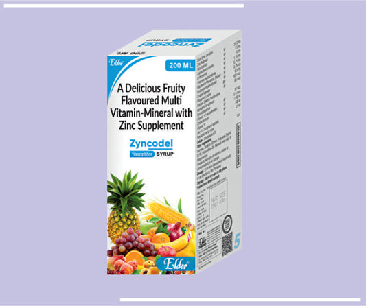Zyncodel (L) (200Ml) Multivitamin, Multiminerals With Zinc Syp By Elder