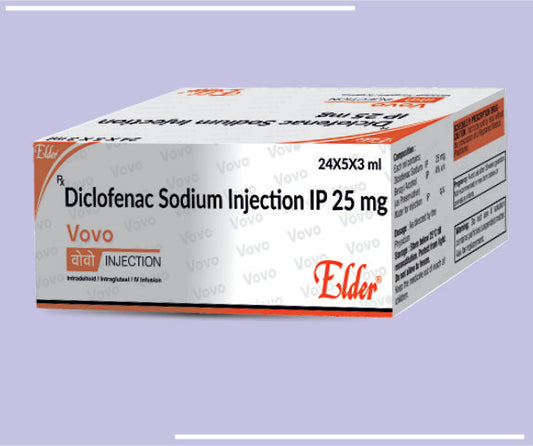 Vovo Amp (3Ml) (24X5X3Ml) Diclofenac Sodium 75Mg By Elder