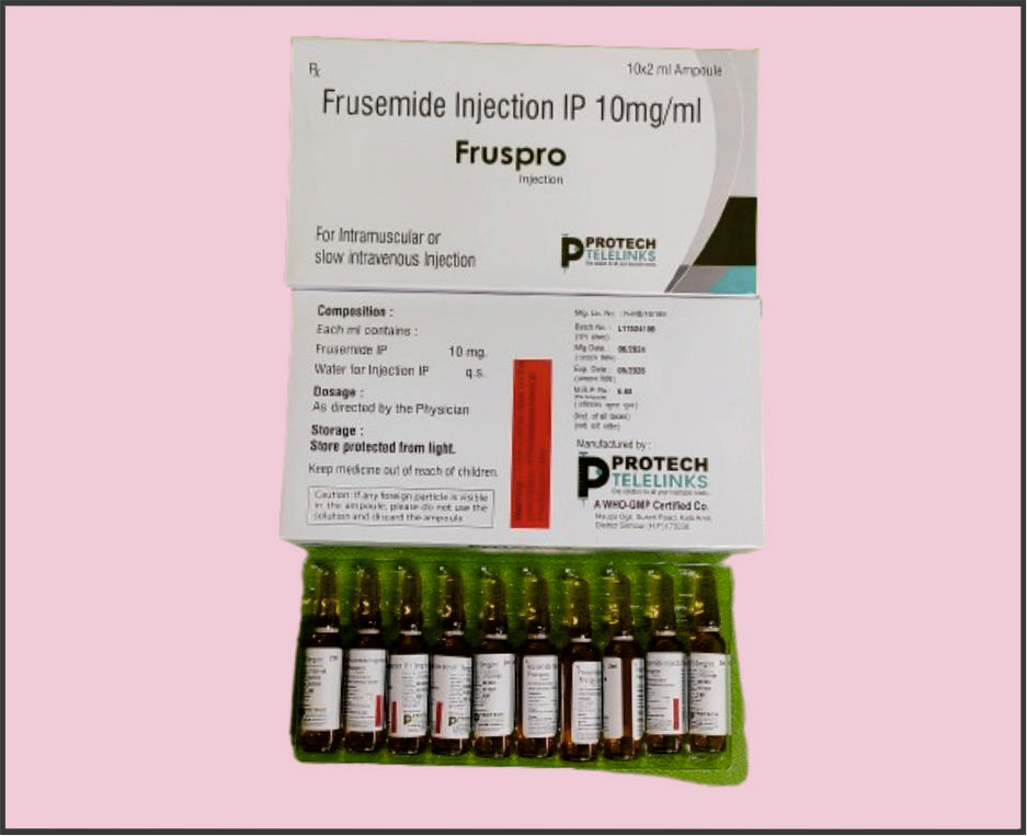 Fruspro 20Mg (2 Ml) Furosemide 20 Mg/2 Ml By Protech