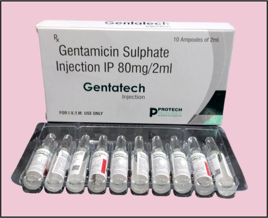 GENTATECH 2 ML AMP (Gentamicin 80Mg/2Ml)