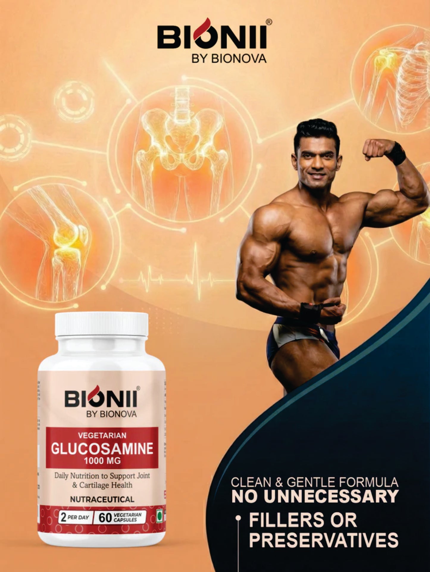 GLUCOSAMINE CAPS  (Vegetarian Glucosamine HCL-1000 mg)