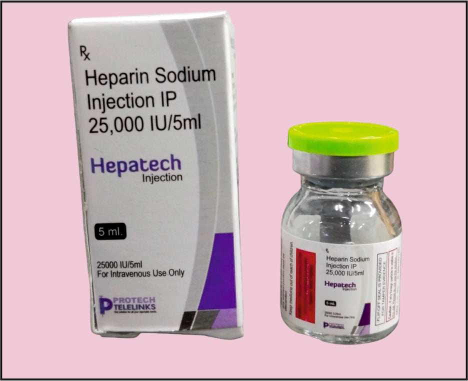 Hepatech-25000 (5 Ml) Heparin 25000 Iu/5 Ml By Protech