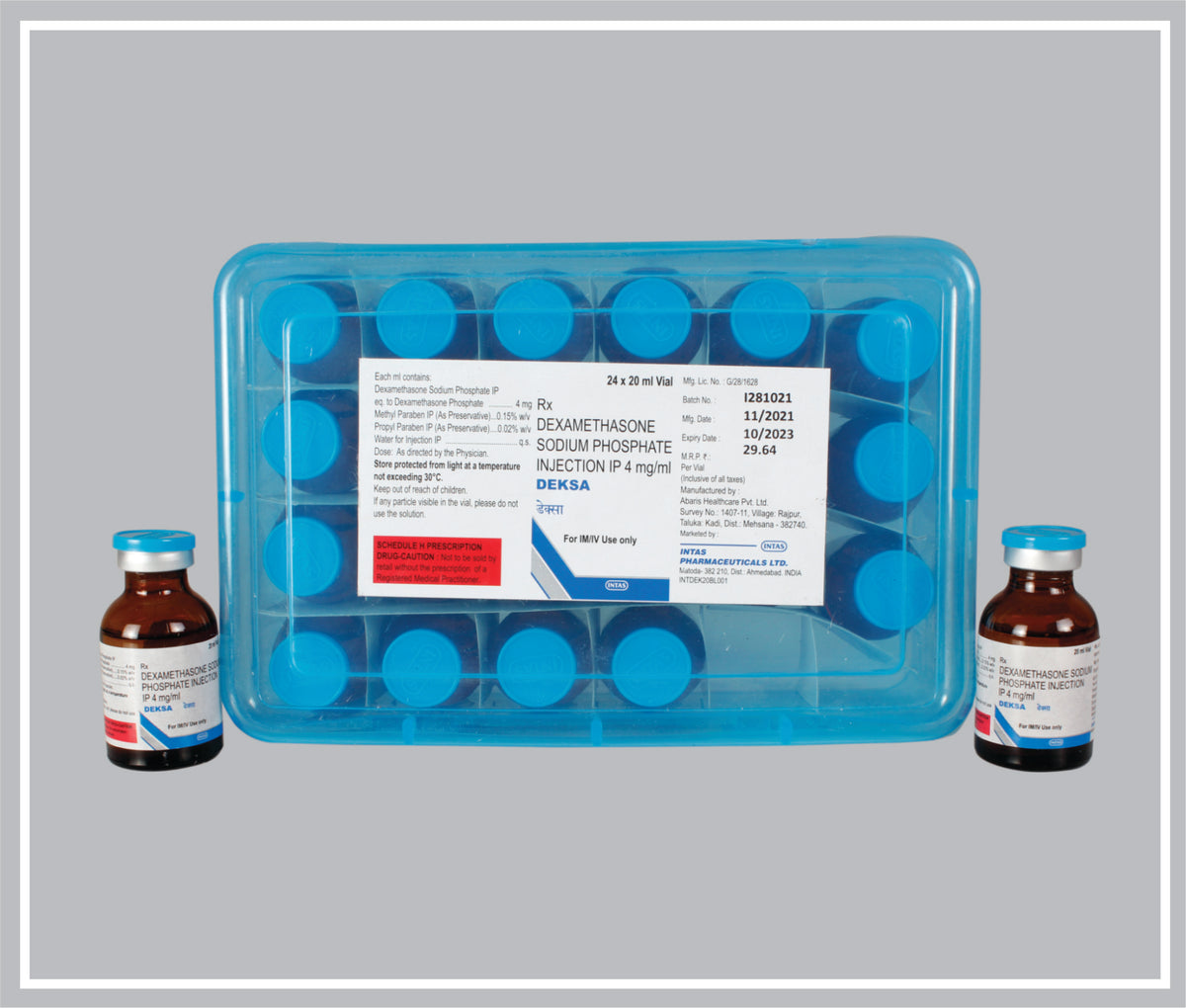 Deksa Inj. 20Ml (Dexamethasone Sodium Phosphate 4Mg/Ml ) By Intas