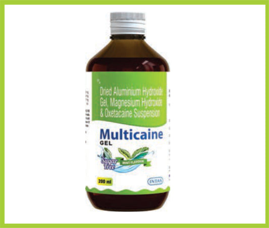 Multicaine Gel (Oxetacaine 10 mg + Aluminium Hydroxide 380 mg + Magnesium Hydroxide 98 mg)