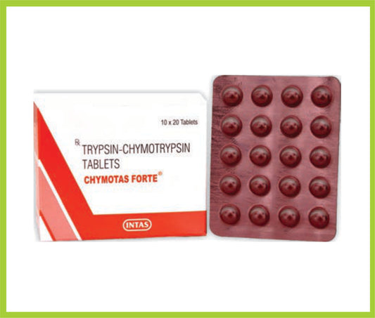 Chymotas Forte Tab (Chymotrypsin-Trypsin 100000.0 Au)