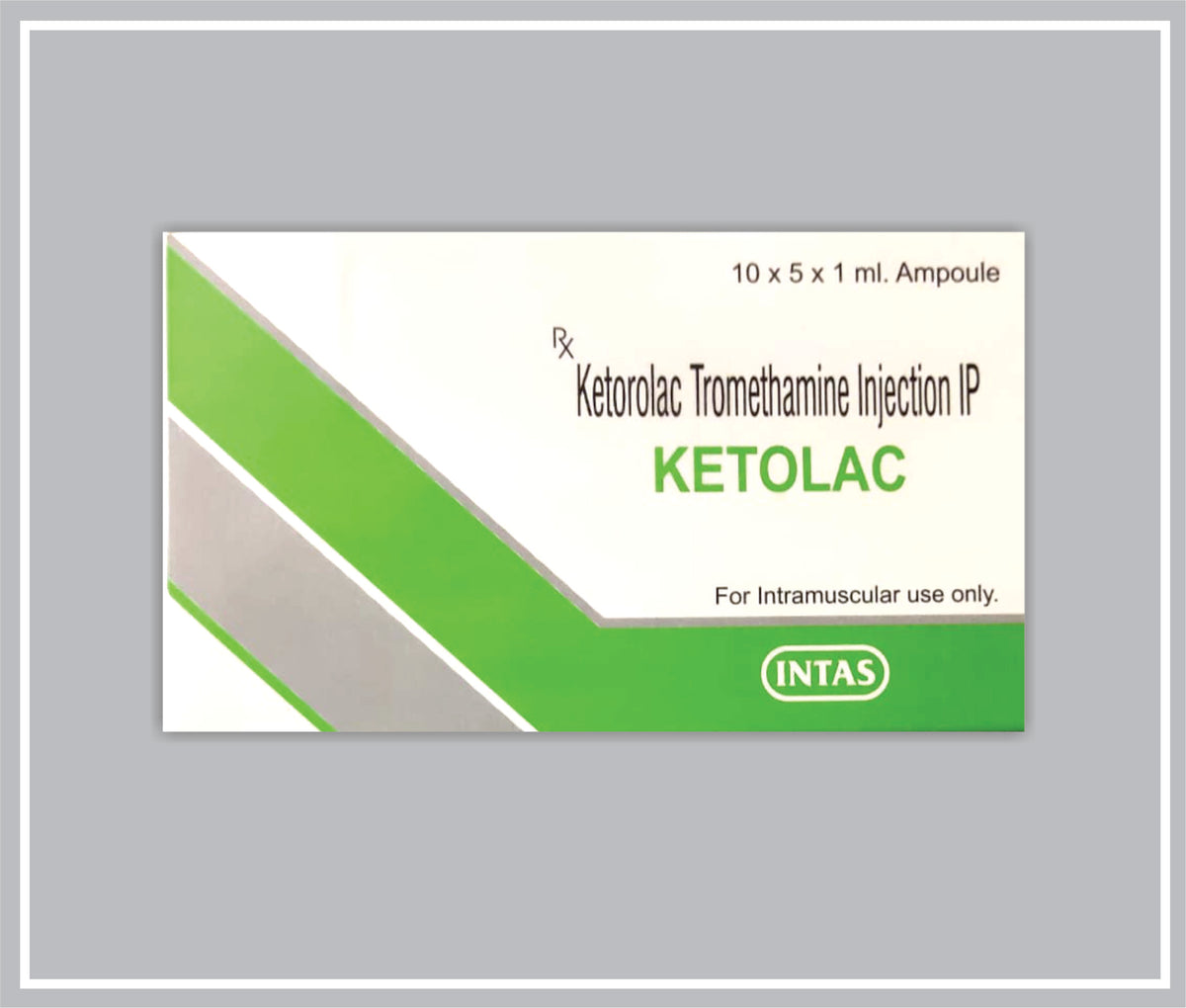 Ketolac Inj 1 Ml (Ketorolac Tromethamine 30Mg /Ml ) By Intas