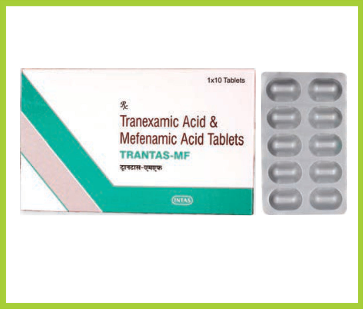 Trantas- Mf Tab (Tranexamic Acid 500 mg + Mefenamic Acid 250 mg)