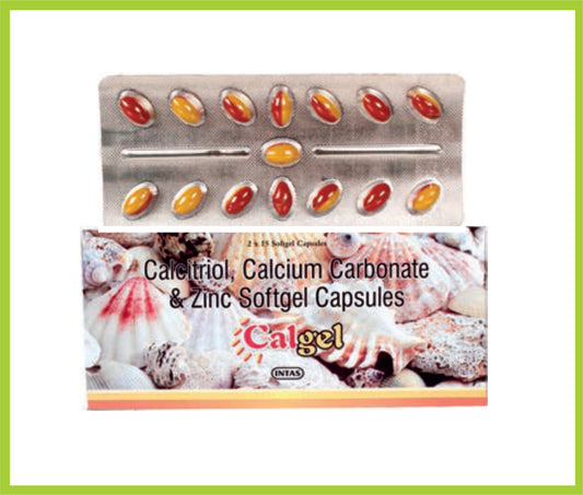 Calgel Cap (Calcitriol 0.25 mcg + Calcium 200 mg + Zinc 7.5 mg)