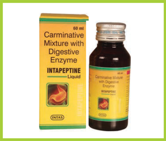 Intapeptine Syrup (Alpha Amylase 100 mg + Papain 50 mg)