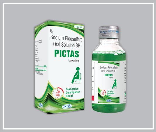 Pictas 100 Ml (Sodium Picosulphate 5Mg /5Ml ) By Intas