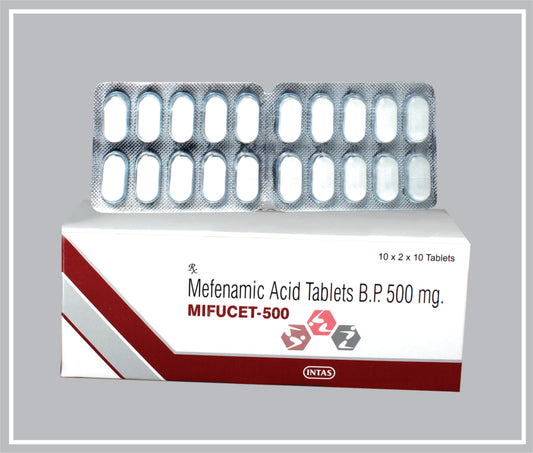 Mifucet 500 10 Tab (Mefenamic Acid 500Mg ) By Intas