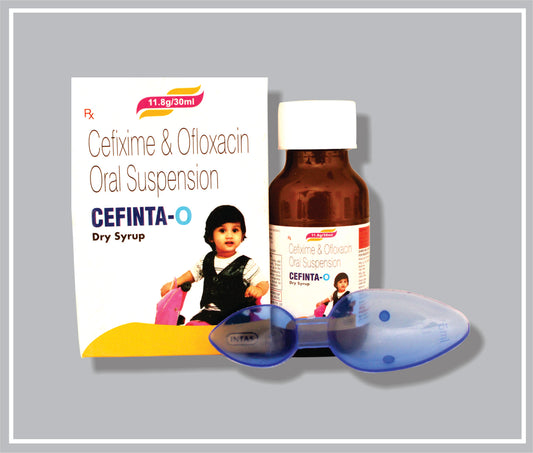 Cefinta-O Ds 30 Ml (Cefixime 50Mg + Ofloxacin 50Mg ) By Intas