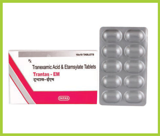 Trantas-Em Tab (Tranexamic Acid 250 mg + Etamsylate 250 mg)