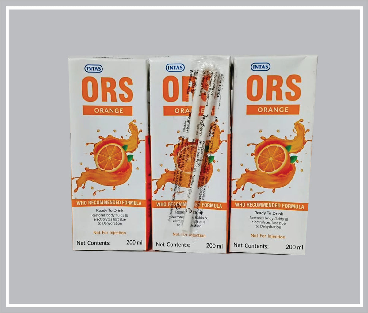 Intas Ors (Orange) 200Ml (Oral Rehydration Salt, Ready To Drink ) By Intas