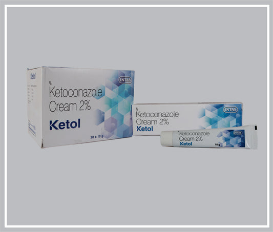 Ketol 10 Gm (Ketoconazole 2%W/W) By Intas