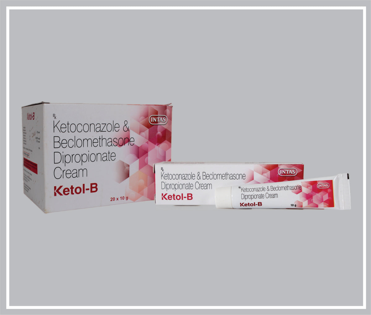 Ketol-B 10 Gm (Ketoconazole 2%W/W + Beclomethasone Dipropionate 0.025%W/W) By Intas