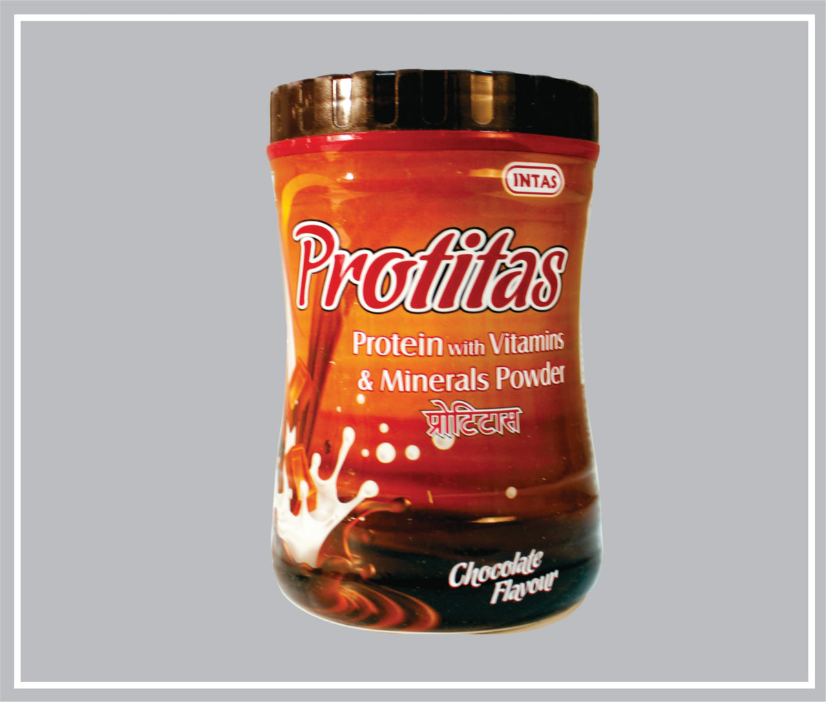 Protitas 500 Gm (Protein Powder 500Gm, Chocolate Flavour) By Intas