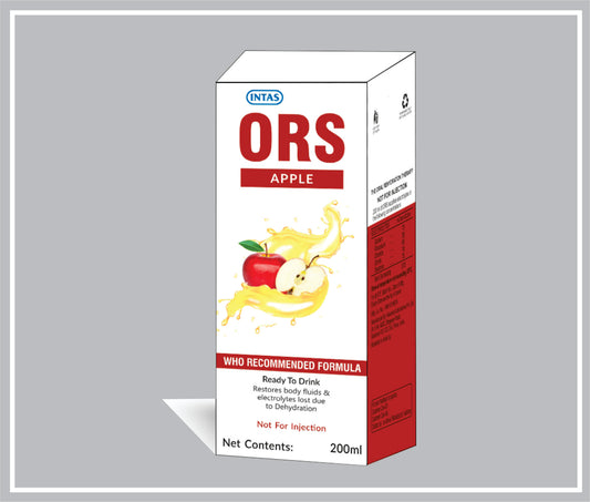 Intas Ors (Apple) 200 Ml (Oral Rehydration Salt, Ready To Drink ) By Intas