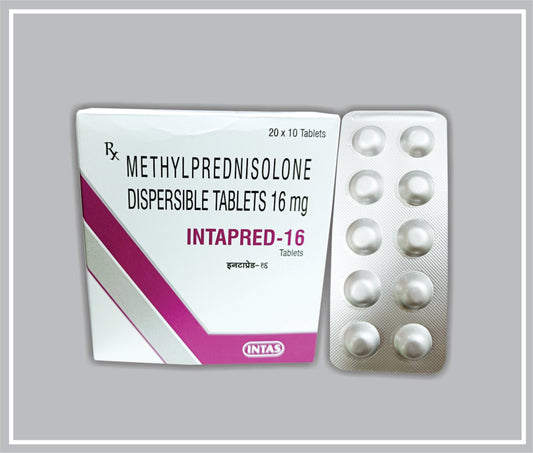 Intapred-16 10 Tab (Methyl Prednisolone 16Mg ) By Intas