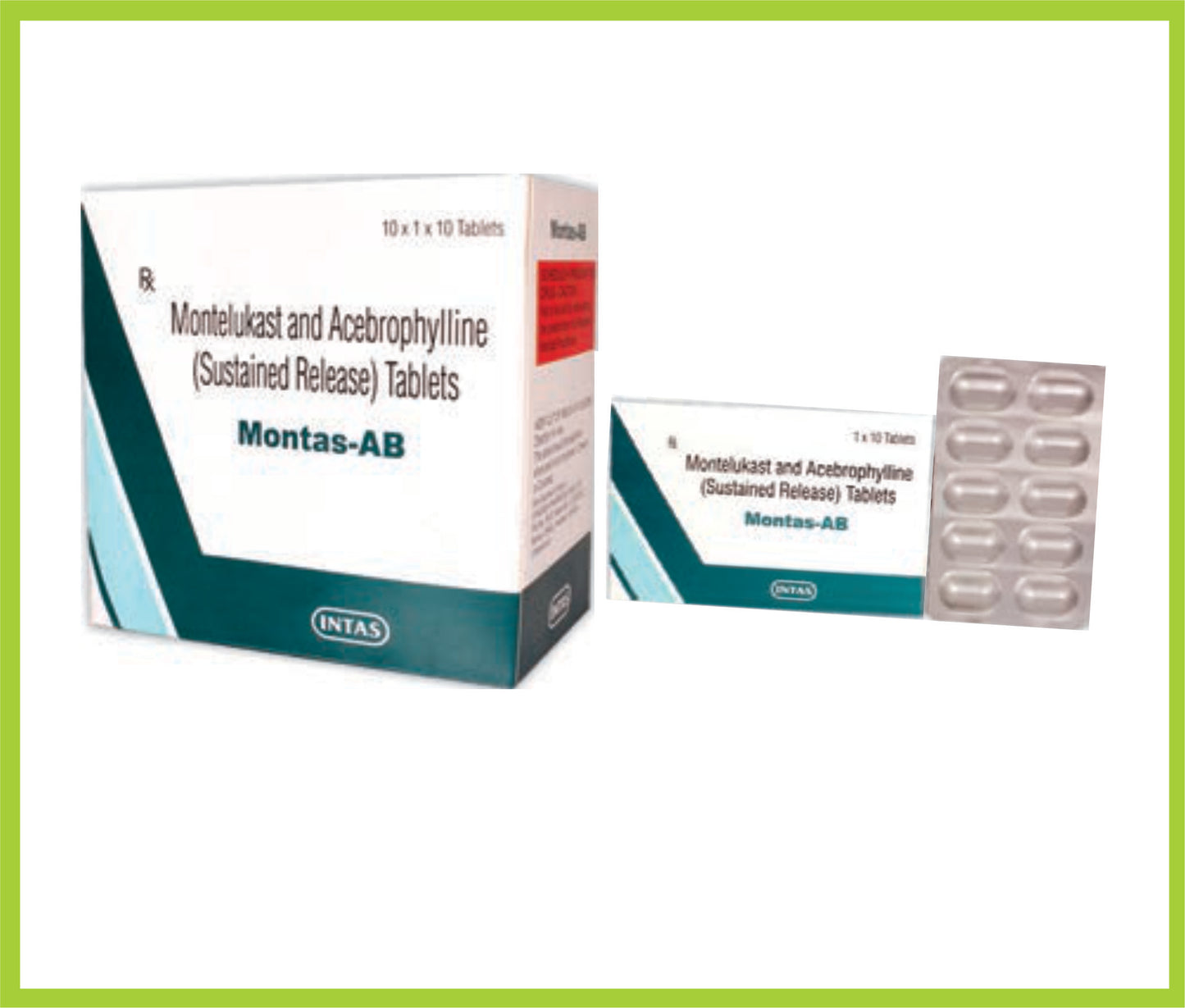 Montas-Ab 10 Tab (Montelukast 10 mg + Acebrophylline 200 mg)