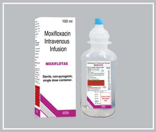 Moxiflotas 100 Ml (Moxifloxacin 400Mg ) By Intas