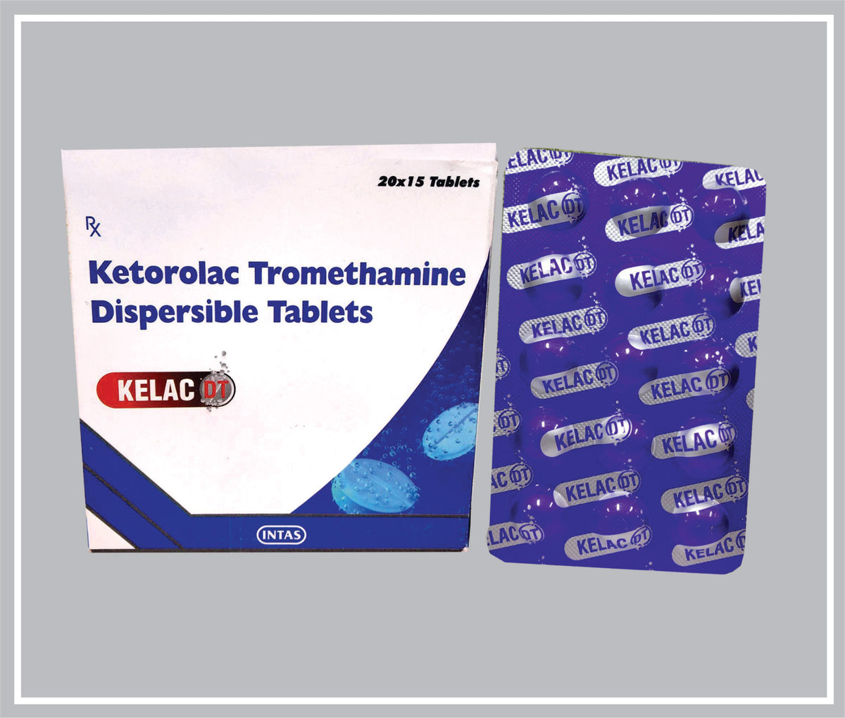 Kelac Dt 15 Tab (Ketorolac Tromethamine 10Mg, Uncoated Tablet) By Intas
