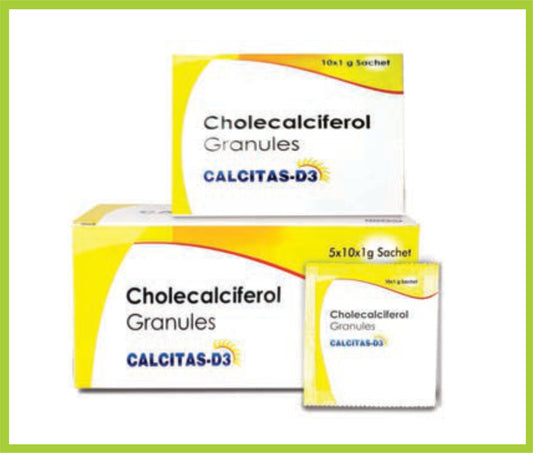 Calcitas D3 Sachet (Cholecalciferol 60000 IU)