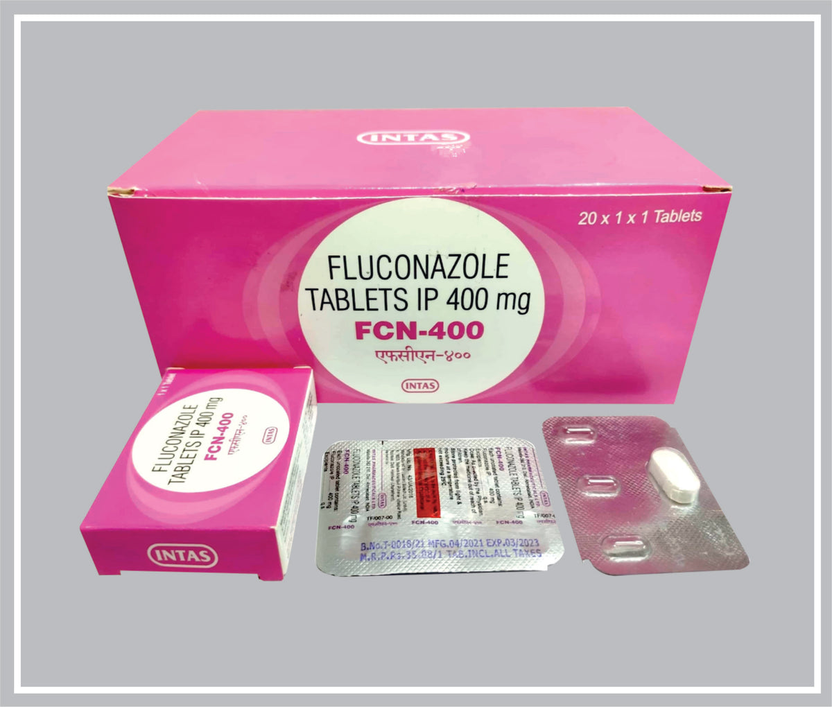 Fcn 400 (Fluconazole 400 Mg)  By Intas