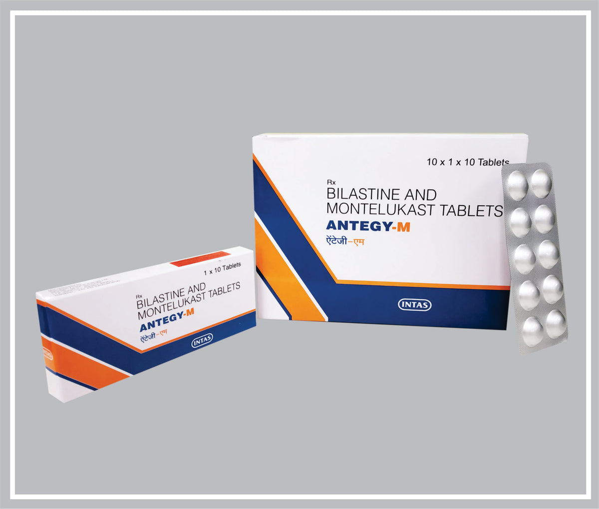 Antegy M 10 Tab (71) (Bilastine 20Mg + Montelukast 10Mg ) By Intas