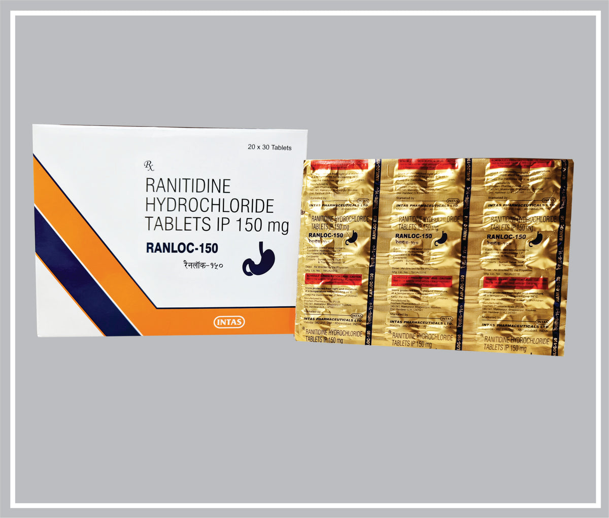 Ranloc-150 30 Tab (Ranitidine Hydrochloride 150Mg ) By Intas